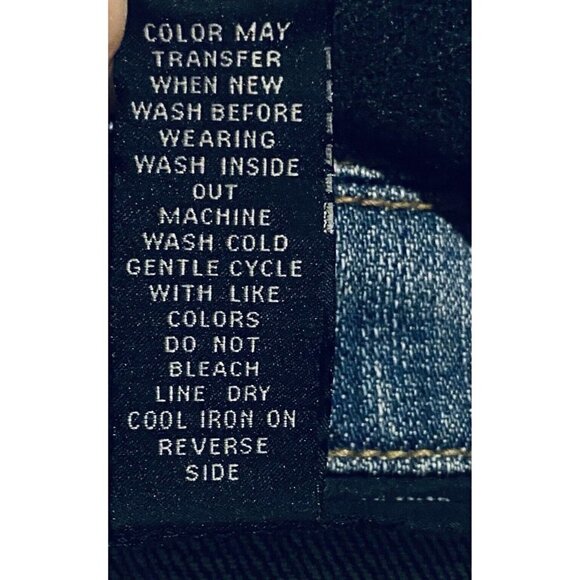 INC International Concepts Jacket Womens Medium Denim Rhinestone Skull Boho - Picture 6 of 6